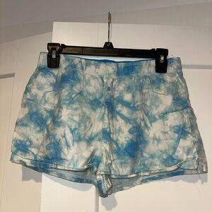 Blue Tie-Dye Victoria Secret PINK Pajama Shorts